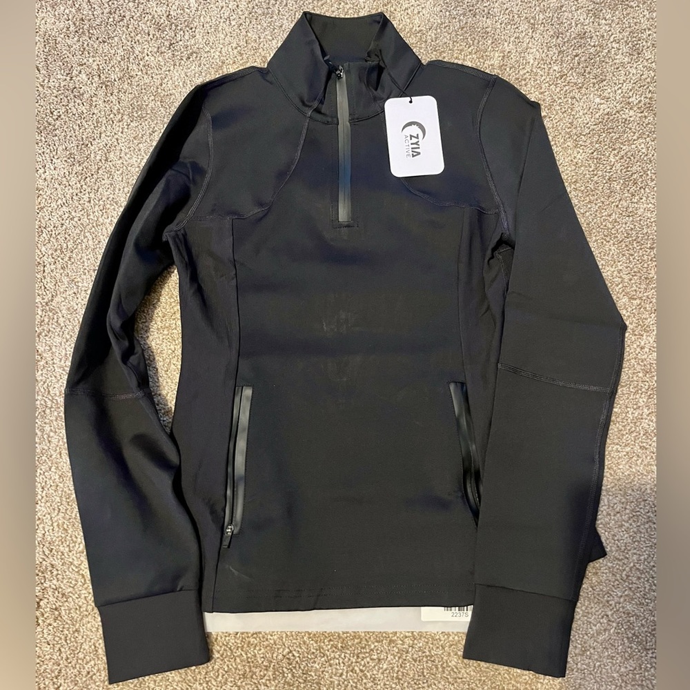 Black Zyia Fitted Flight Jacket